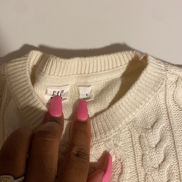 GAP Beige Cable knit Sweater dress for girls - Picture 2 of 3